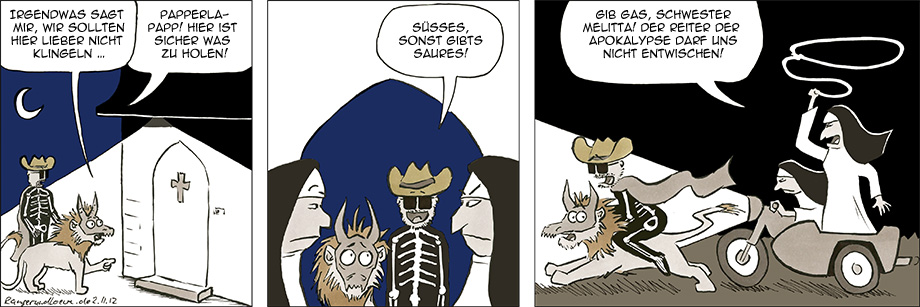 Der Reiter der Apokalypse und die Rückkehr der Pinguine